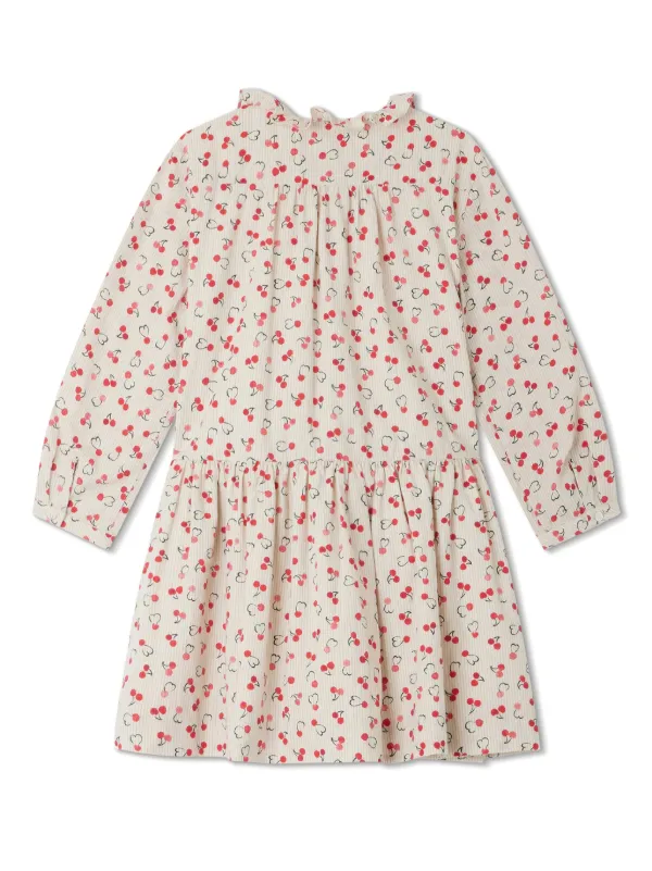 Bonpoint チェリープリント ワンピース | ニュートラル | FARFETCH JP