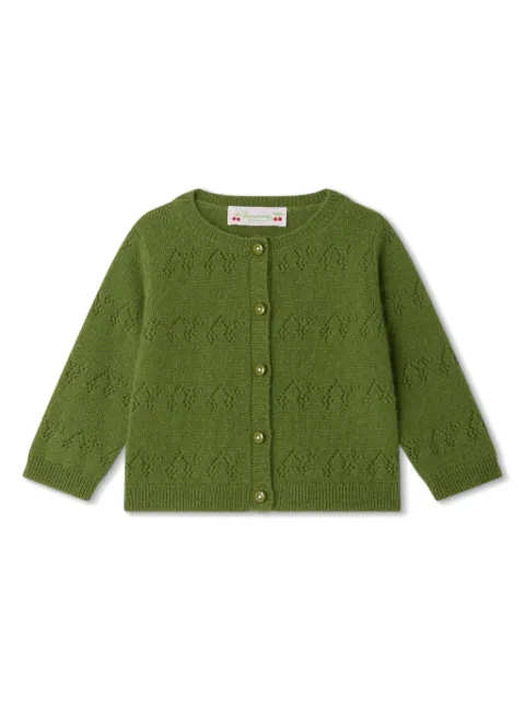 Bonpoint Gwenoli pointelle-knit cardigan