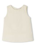 Bonpoint sleeveless organic cotton dress - Neutrals