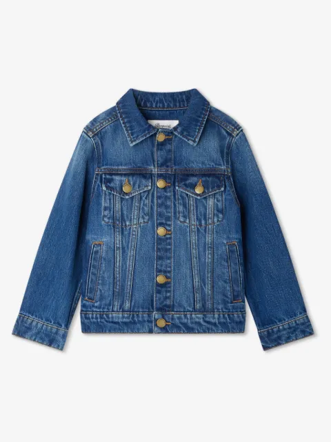 Bonpoint veste en jean Lancelot à broderies