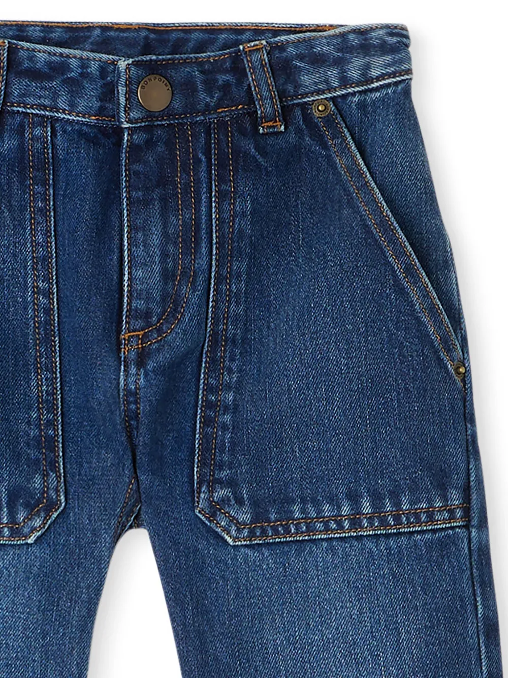 Bonpoint Gael straight jeans Blauw