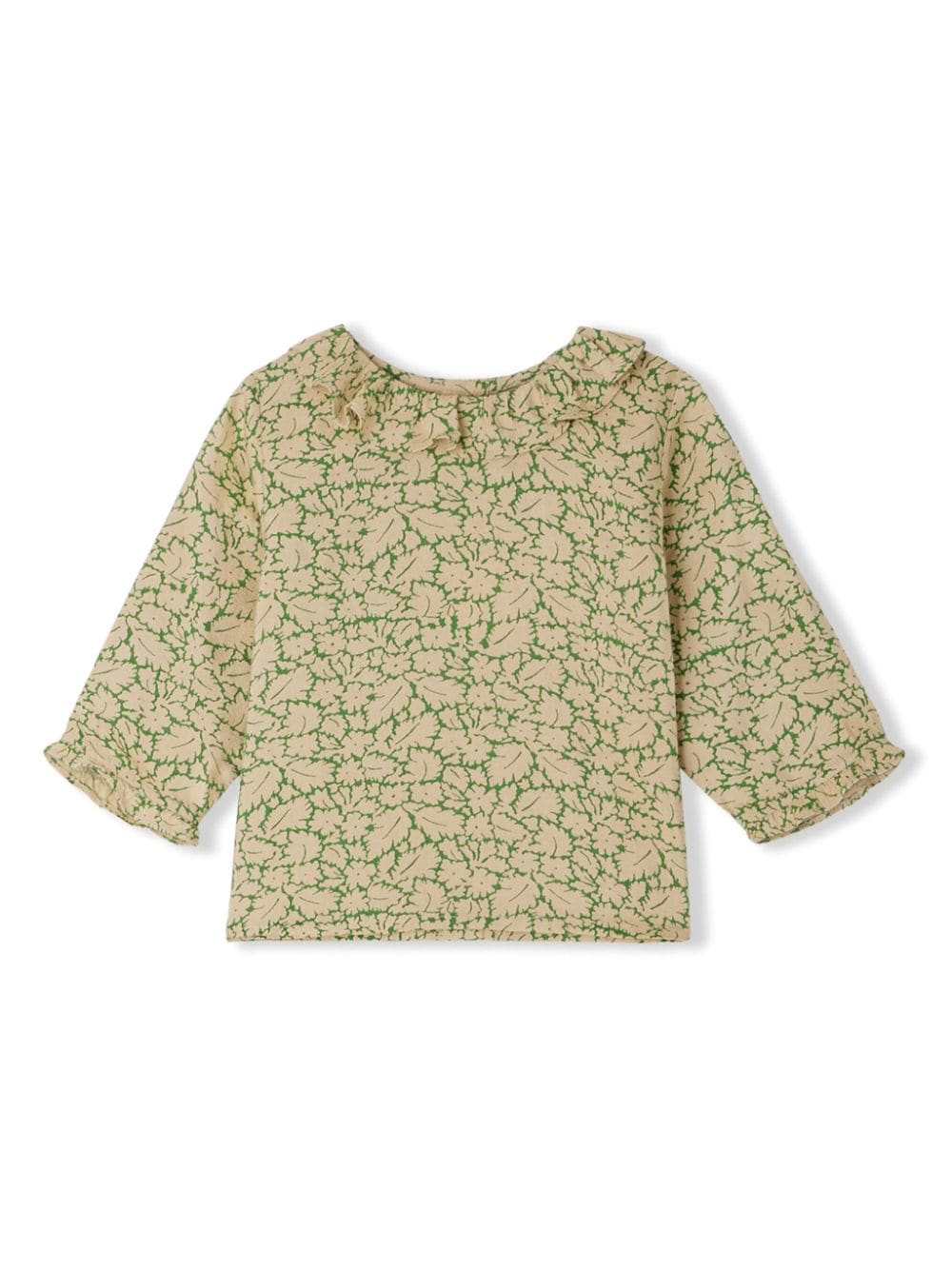 Bonpoint Ganiti shirt met bloemenprint - Beige