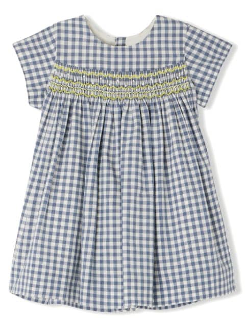 Bonpoint checked organic cotton dress