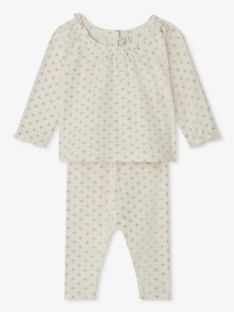 Bonpoint geometric-print organic-cotton trouser set