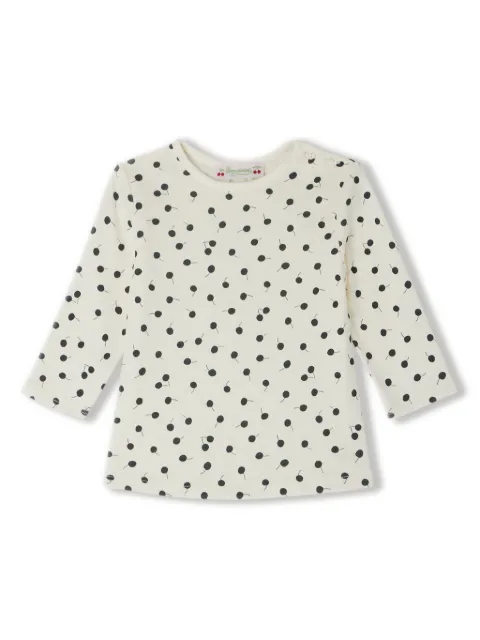 Bonpoint camiseta Tahsina con cereza estampada