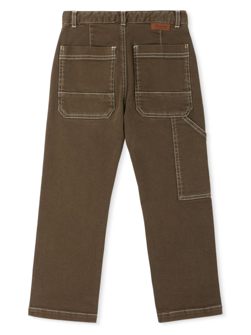 Bonpoint Gael straight cargo jeans - Groen