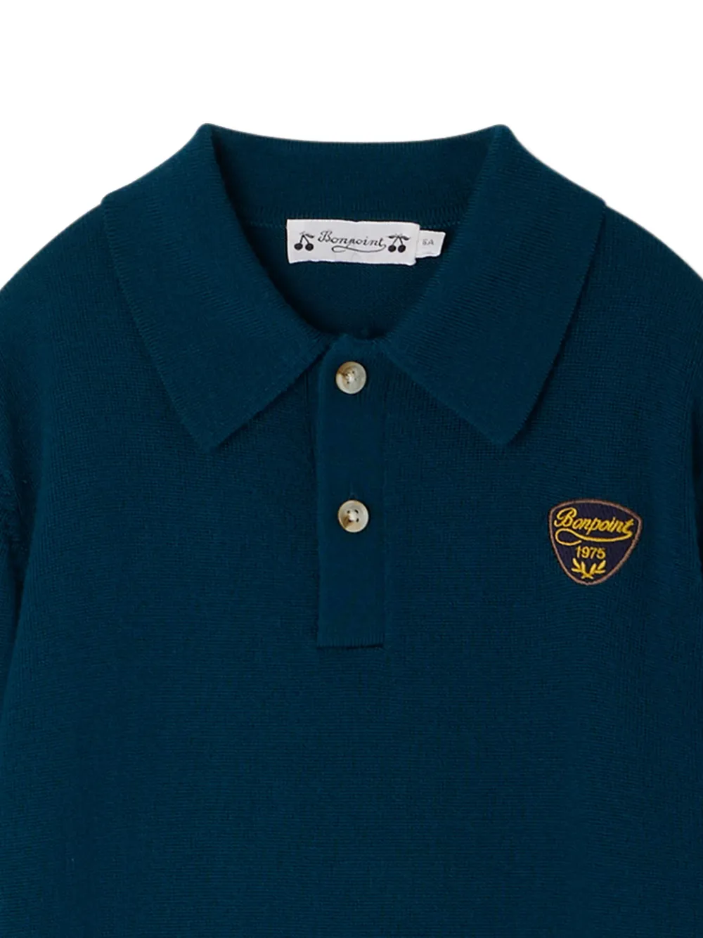 Bonpoint Darius wollen poloshirt Blauw