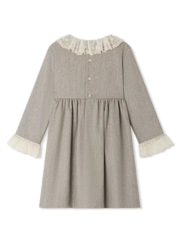 slim fit dress slacks Nikolia kids girls size 3-4 years grey knitted long sleeve dress, VGUC