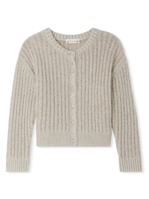 Bonpoint Gabriela rib-knit wool-cashmere cardigan