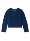 Bonpoint Toscane cable-knit wool cardigan - Blue