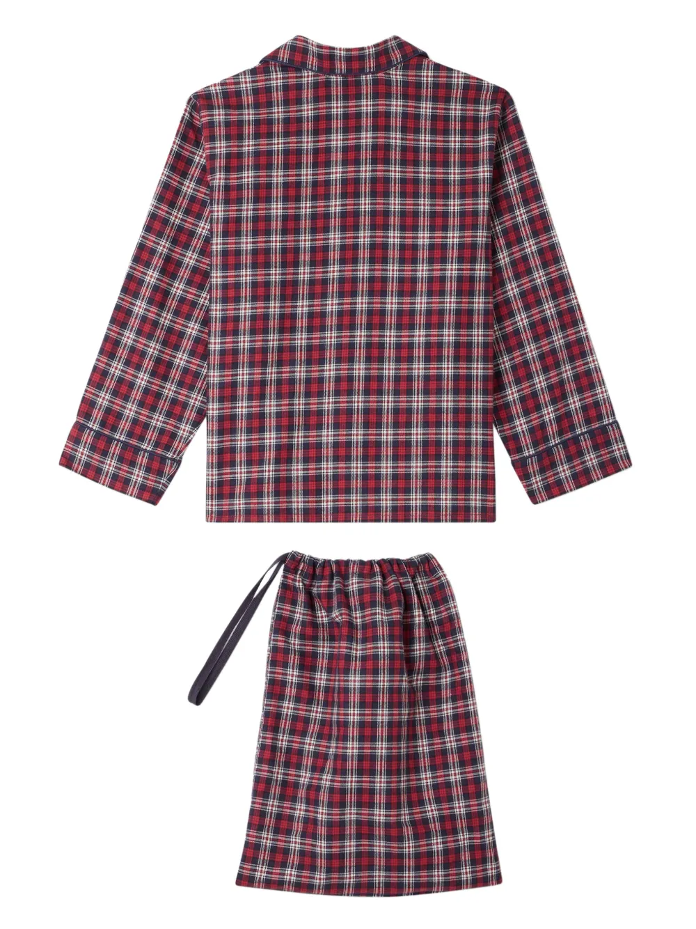 Bonpoint Dormeur geruite pyjama Rood