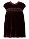 Bonpoint embroidered velvet dress