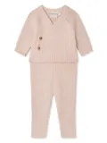 Bonpoint Theva knitted tracksuit set - Pink