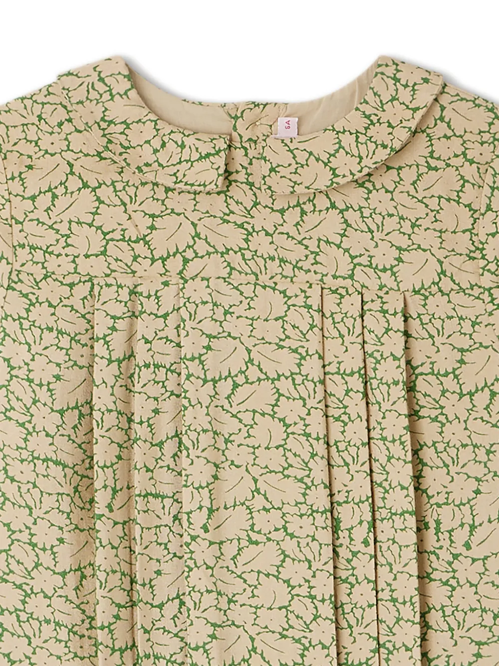Bonpoint Jurk met bloemenprint Beige