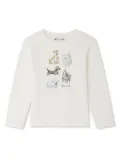 Bonpoint puppy print sweatshirt - White