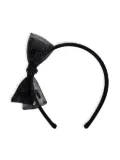 Bonpoint Party bow-detail headband - Black