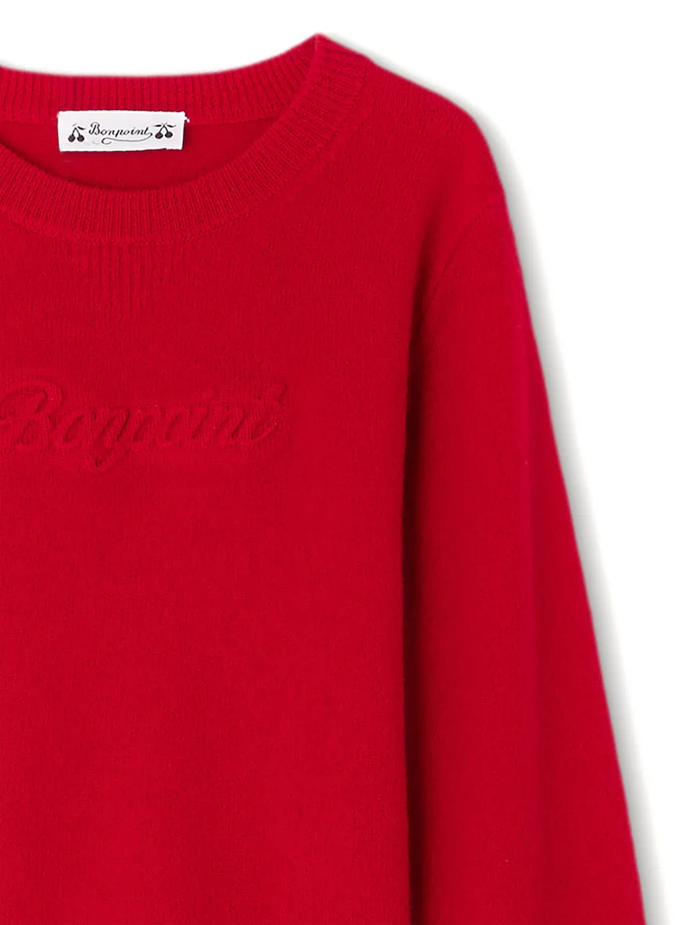 Bonpoint Garcin trui met logo-reliëf Rood