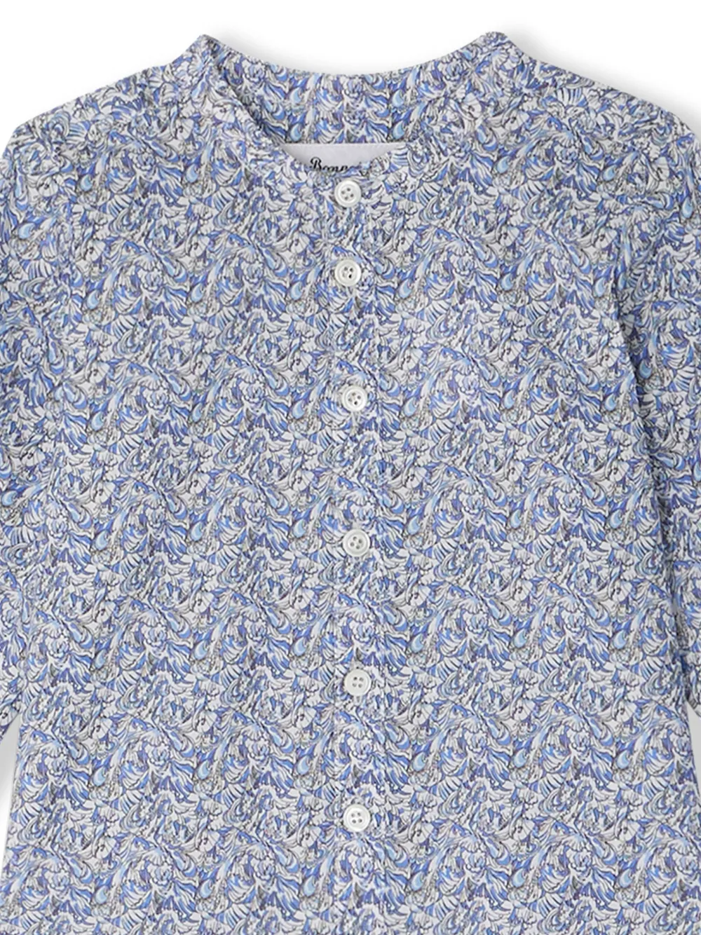 Bonpoint Daho shirt van biologisch katoen Blauw