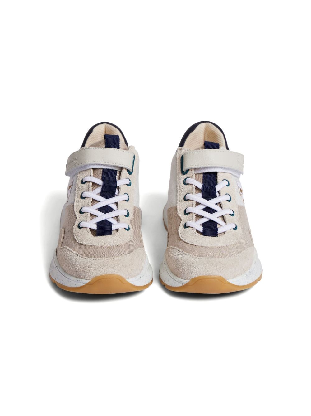 Bonpoint Sneakers met vlakken Beige