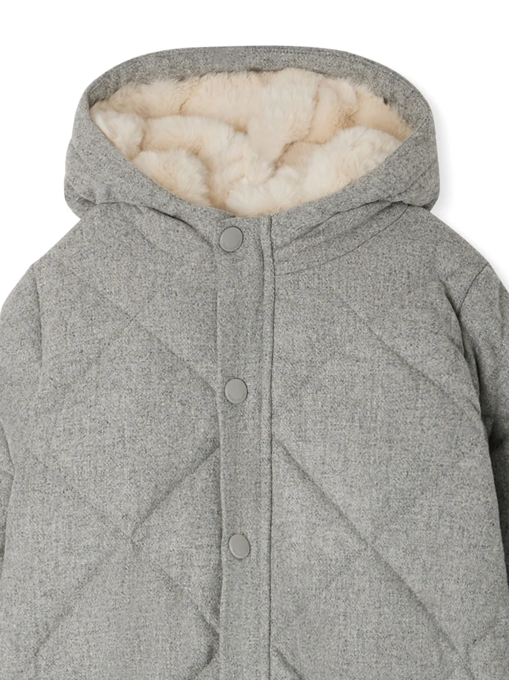Bonpoint Romper met capuchon Grijs
