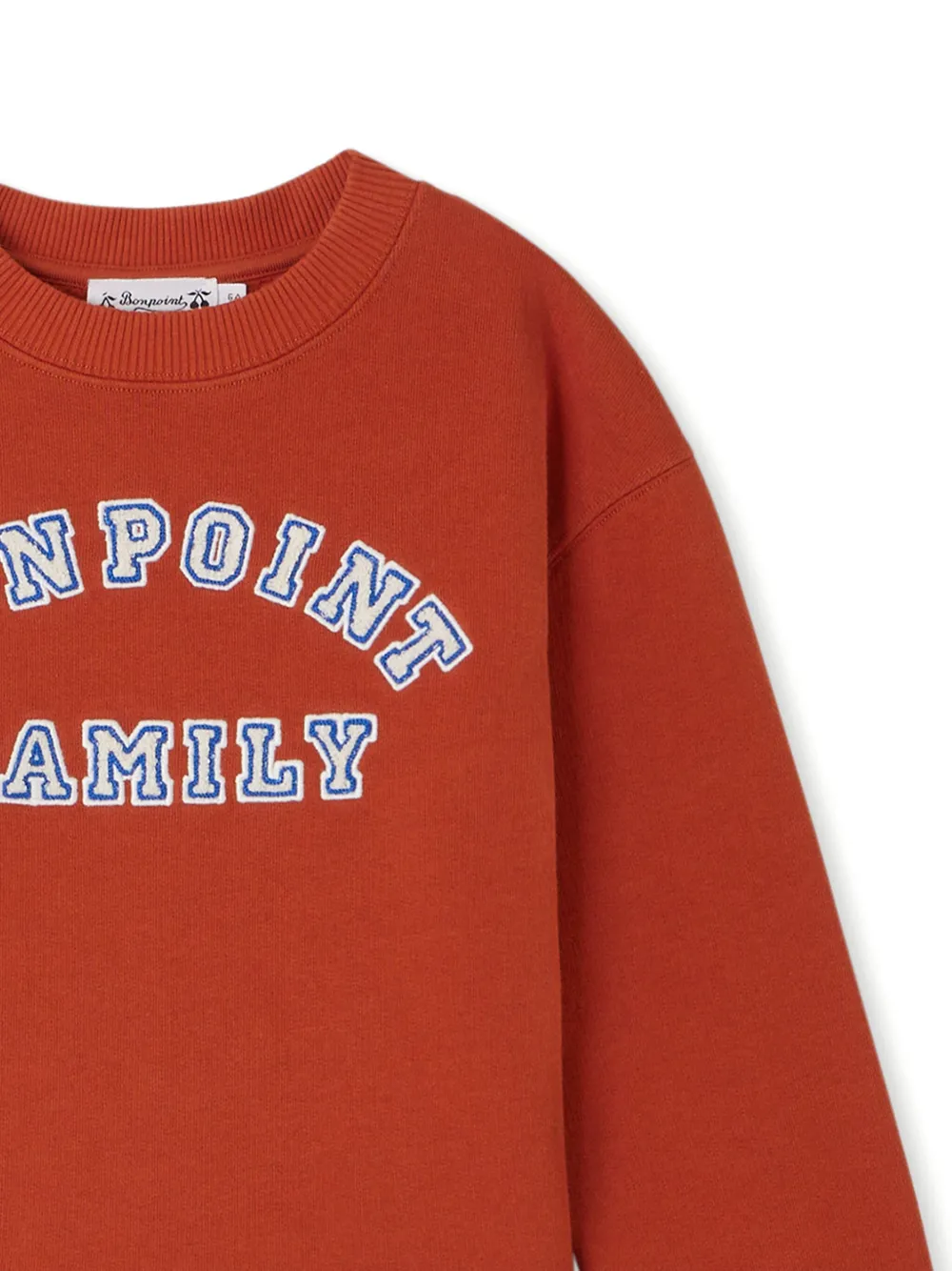 Bonpoint Tonino sweater met geborduurd logo Rood