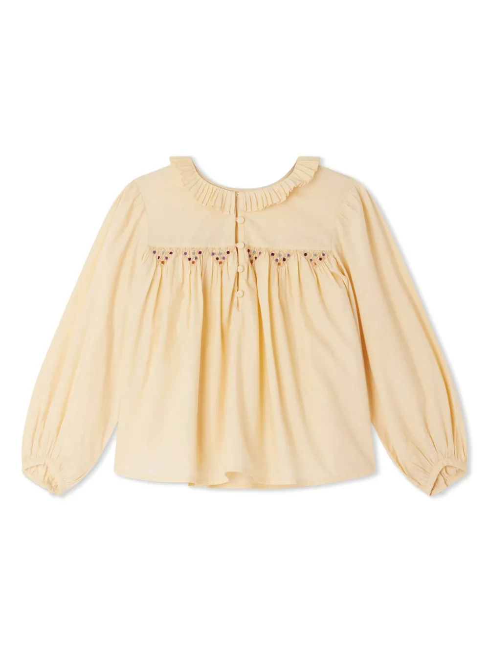 Bonpoint Tabatha katoenen shirt - Beige