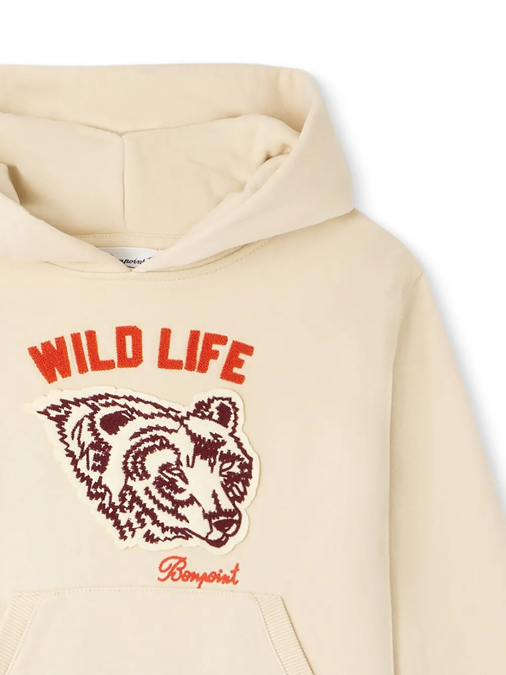 Bonpoint Barack hoodie van biologisch katoen Beige