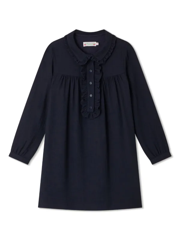 Bonpoint ロングスリーブ ワンピース | ブルー | FARFETCH JP