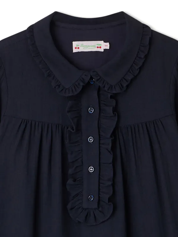 Bonpoint ロングスリーブ ワンピース | ブルー | FARFETCH JP