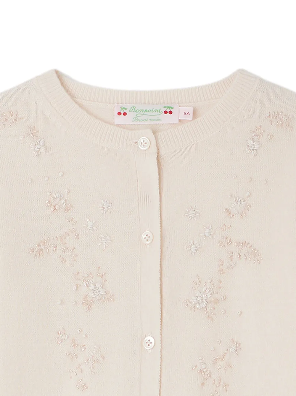 Bonpoint Goethe vest verfraaid met pailletten Beige