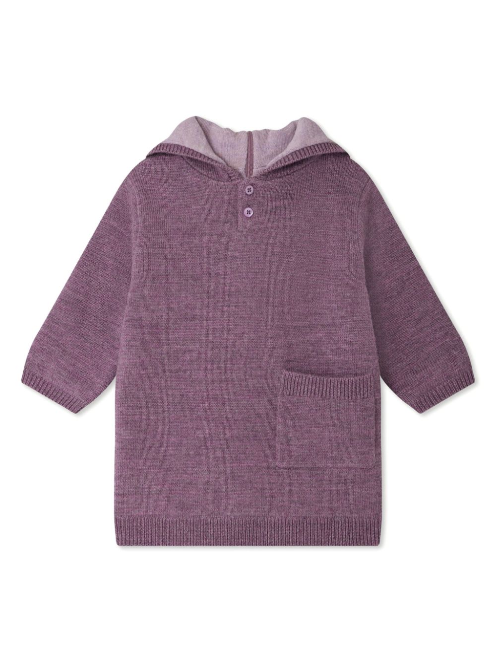 Bonpoint Babies' Faburnou Hooded Wool Coat In Purple