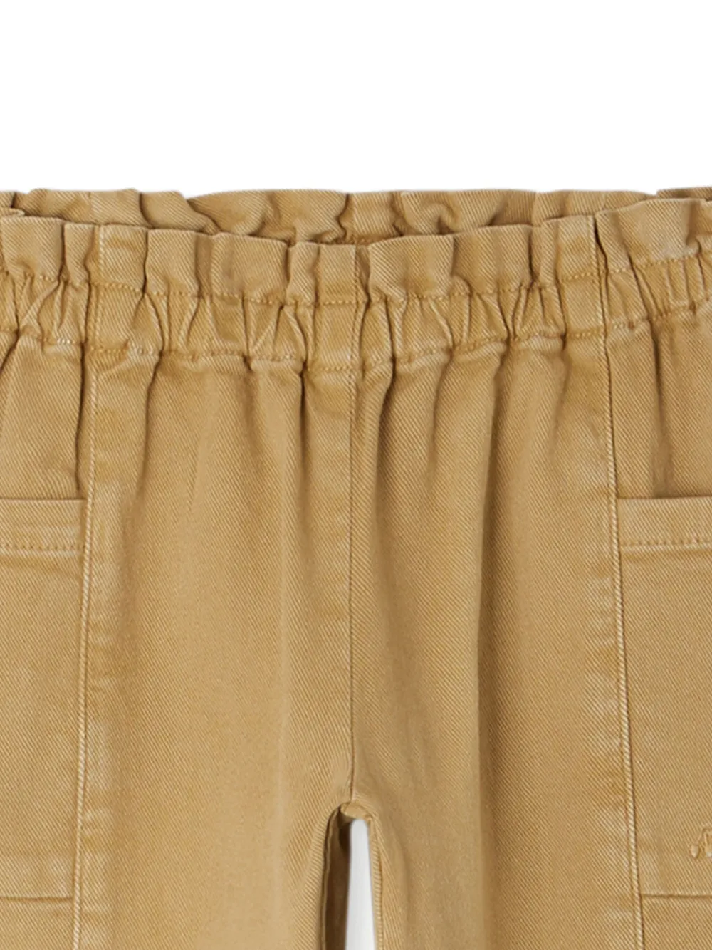 Shop Bonpoint Tiche Elasticated-waist Straight-leg Trousers In Neutrals
