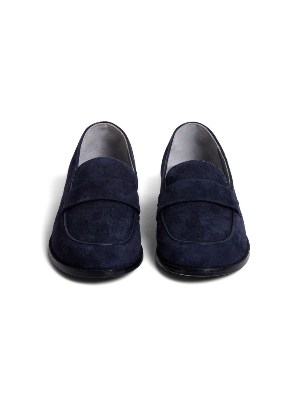 Bonpoint Moka suède mocassins Blauw