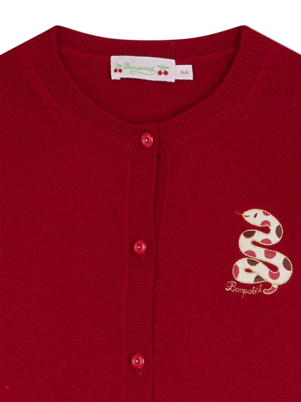 Bonpoint Gedraaid vest Rood