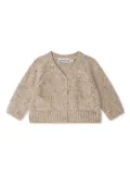 Bonpoint Guy cable-knit cardigan - Neutrals