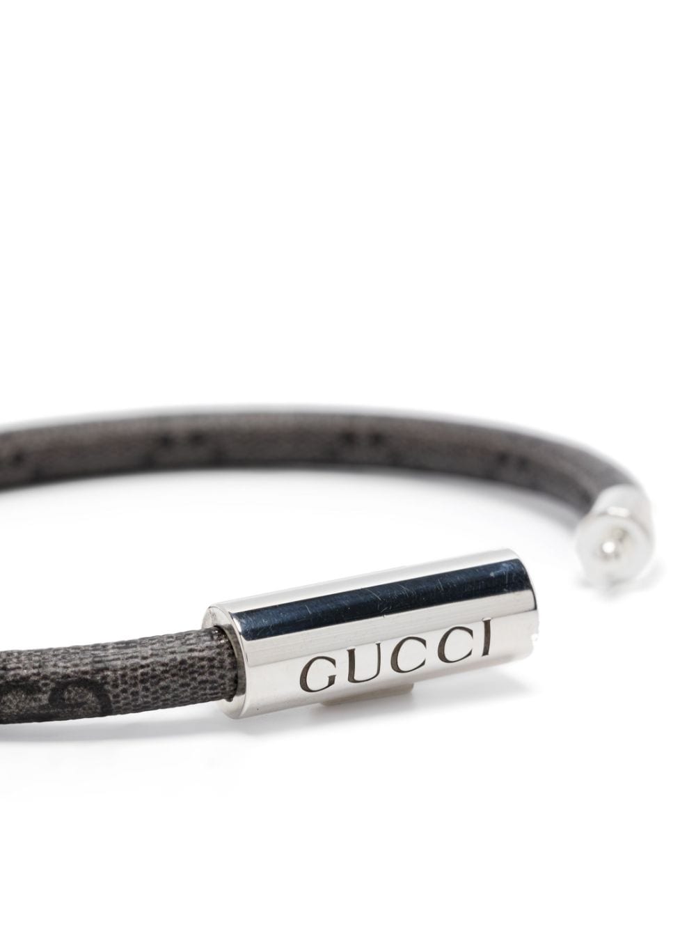 Gucci sterling silver Trademark GG Supreme bracelet - Zilver