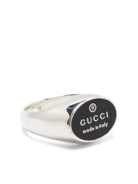 Gucci anillo Trademark en plata de ley