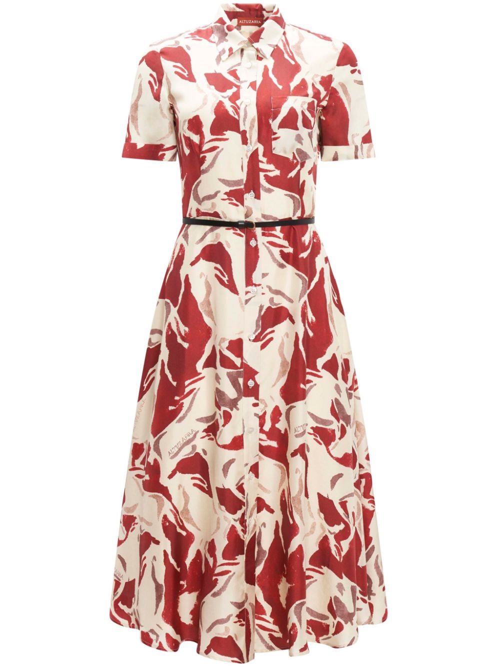 Altuzarra Kiera floral patterned dress - Red