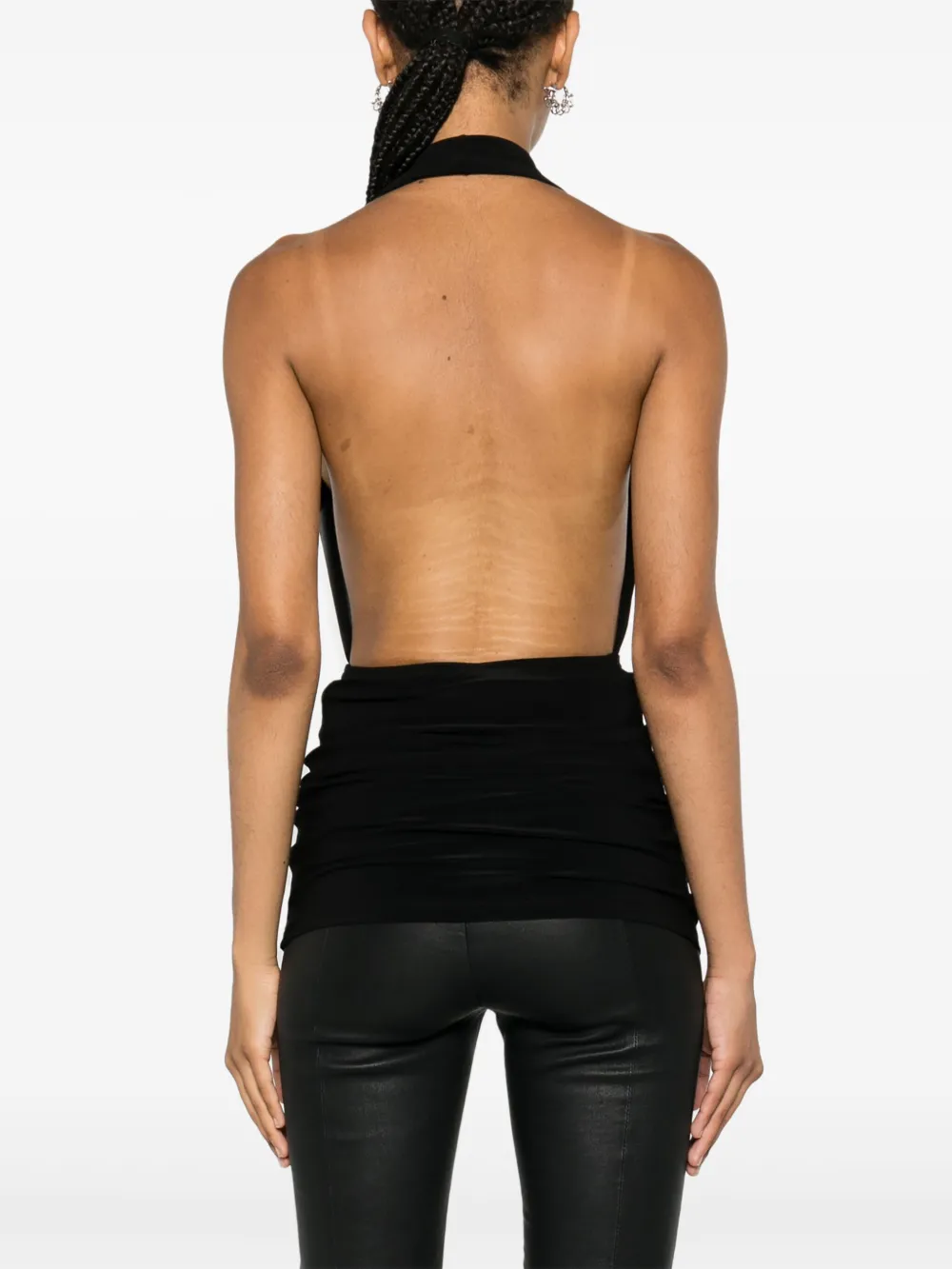 Alchemy x Lia Aram mini-jurk met halternek Zwart