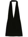 Alchemy x Lia Aram halterneck mini dress - Black