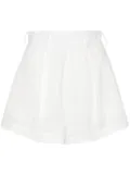 Ana Radu high-waist linen shorts - White