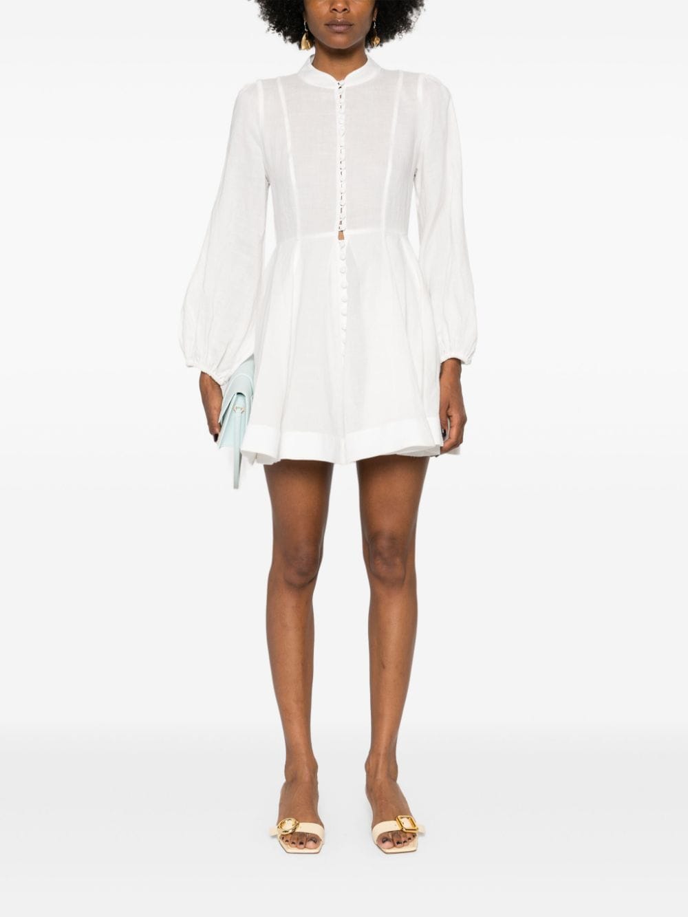 Ana Radu linen mini dress - Wit