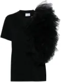 Alchemy x Lia Aram ruffled T-shirt - Black