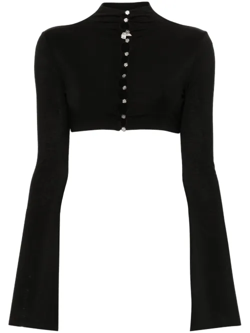 MANURI haut crop Leyla - Noir - MANURI - Modalova