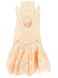 ZIMMERMANN lace-pattern peplum blouse - Neutrals