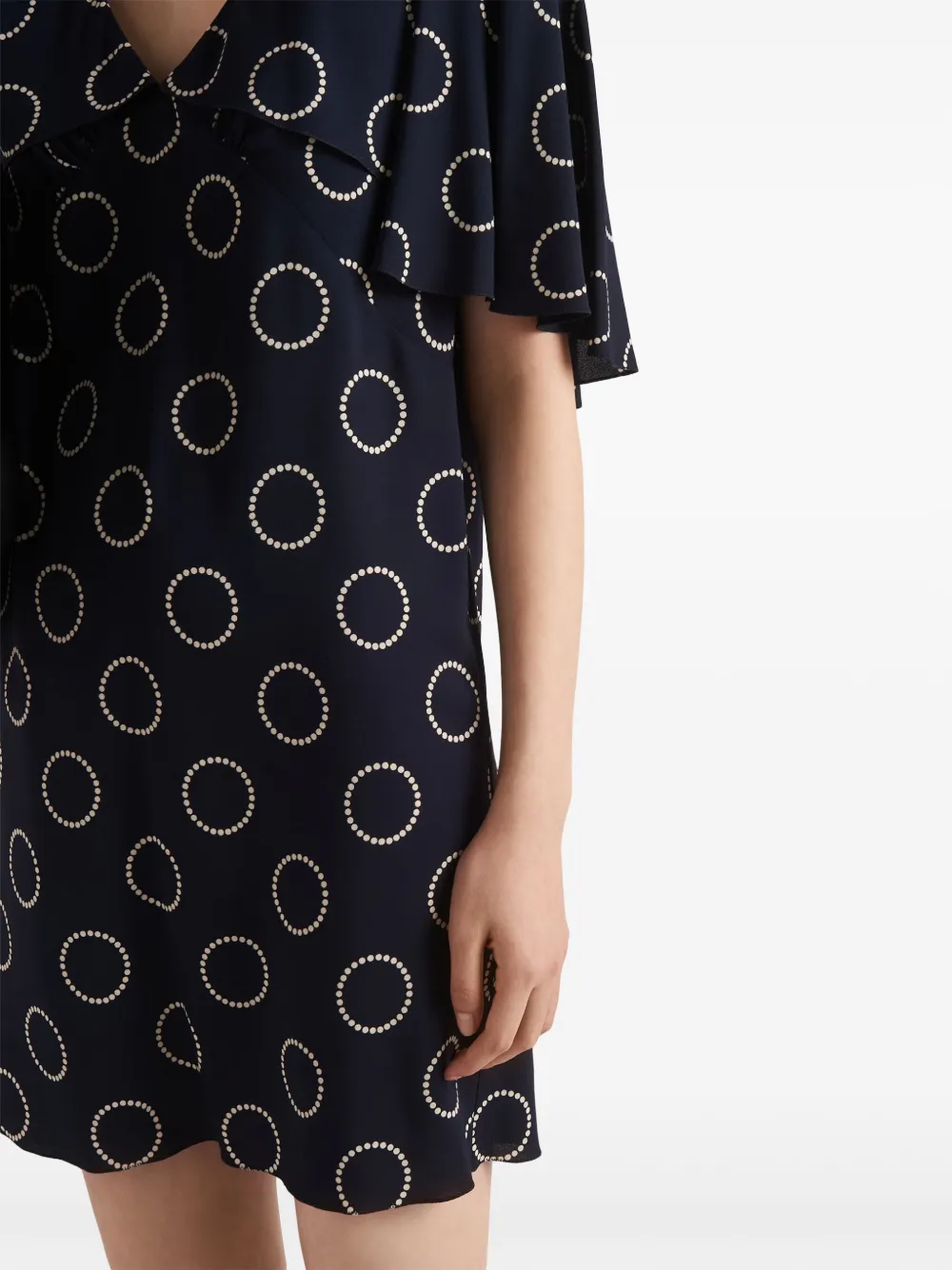 Prada Mini-jurk met print Blauw