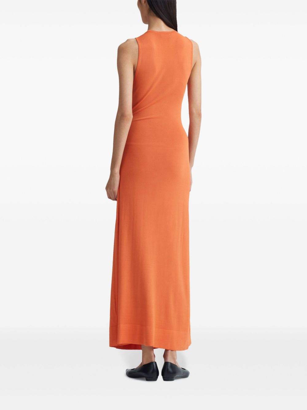 Shop Altuzarra Saralien Gathered Dress In Orange