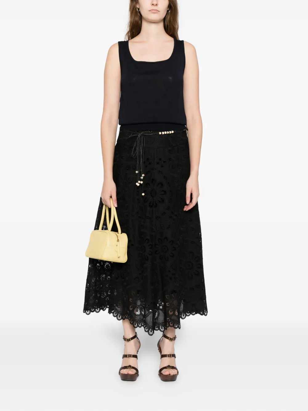 Oscar de la Renta Tanktop met logo Blauw