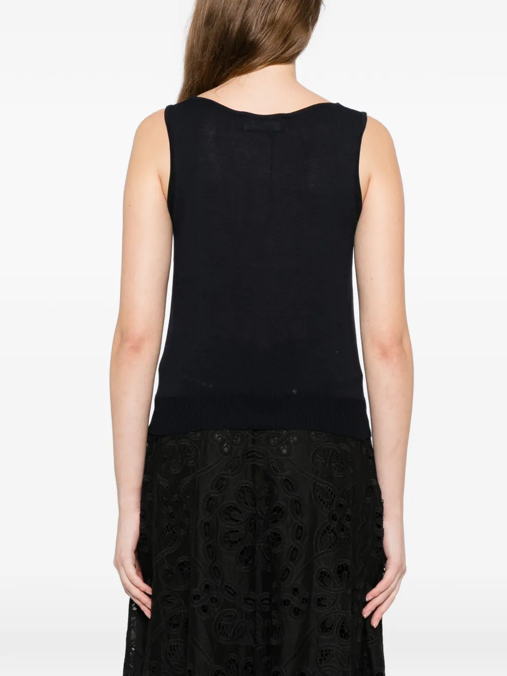 Oscar de la Renta Tanktop met logo Blauw