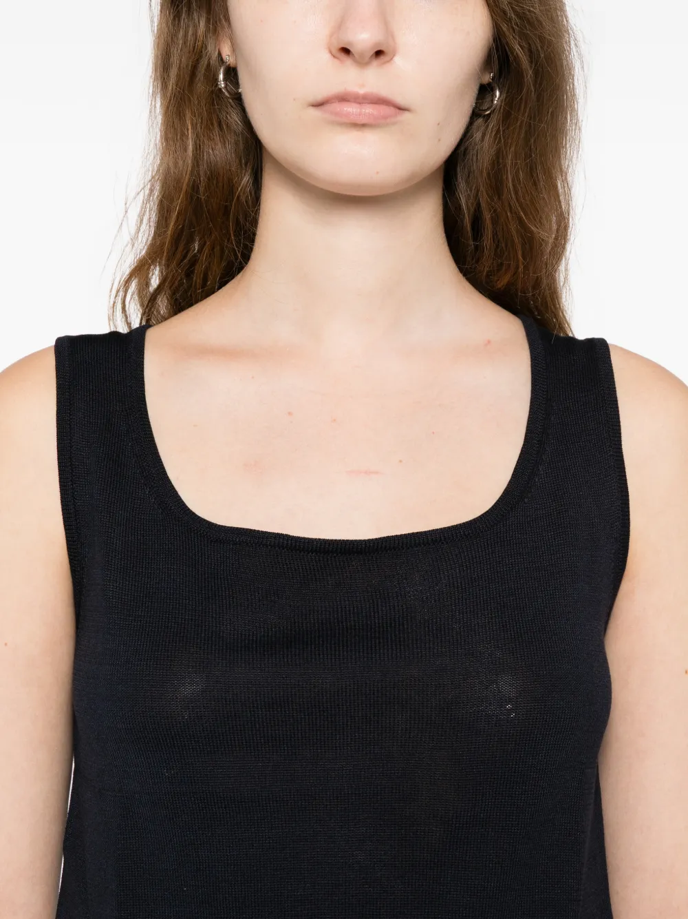 Oscar de la Renta Tanktop met logo Blauw
